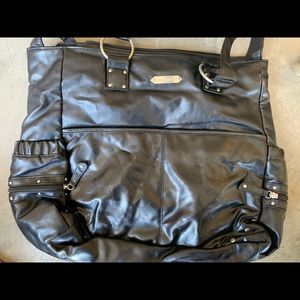 Wendybellismo Leather Diaper Bag